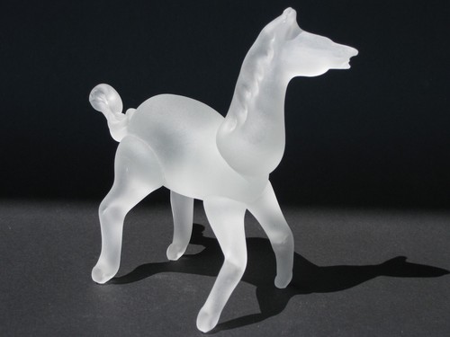 Pferd aus glas - pferd, skulptur