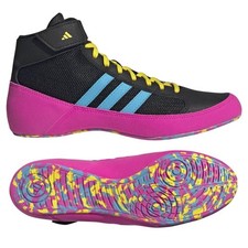 Adidas Havoc Ringerschuhe Erwachsene Herren Schwarz Pink Cyan Boxen Gym Trainer Schuhe
