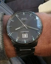 edle Mido Commander Big Date Cal. 80 Black 42mm m.Box in Top Zustand M021626 A 