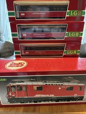 LGB Rhätische Bahn (RhB) Set – Ge 4/4 II + 5 Wagen – Top Zustand!