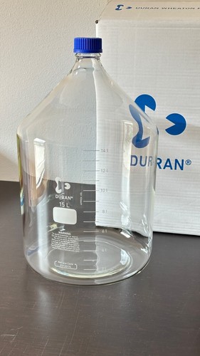 Schott glasflasche mit - gl, 45