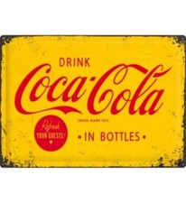 Blechschild Coca Cola Logo