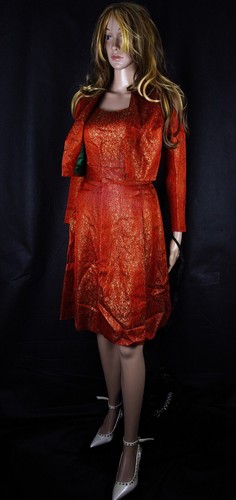 Vintage 100 silk brocade - silk,