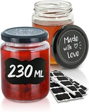 25 Marmeladengläser 230ml Einmach Einweck Einkoch Gläser Sturz Glas Konfitüre