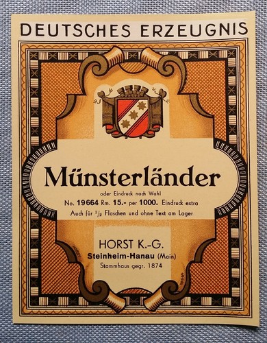 Altes schnapsetikett - altes,