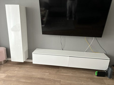 wohnwand weiß hochglanz modern