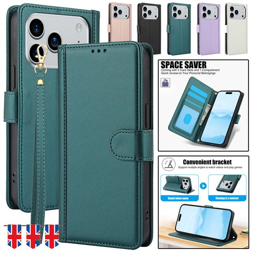 Flip case leder wallet cover - leder,