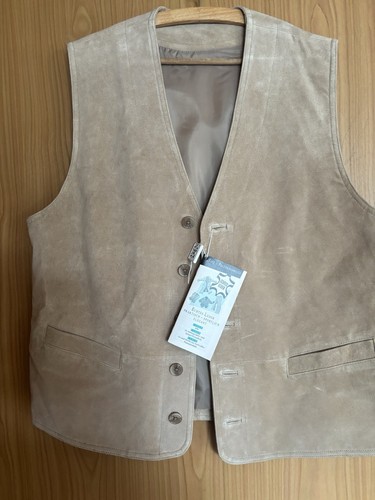 Lederweste gillet wildleder - lederweste,, gillet,