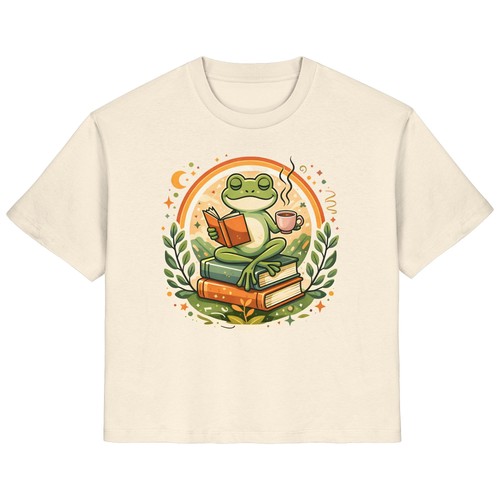 Buch lesen shirt - mit, frosch