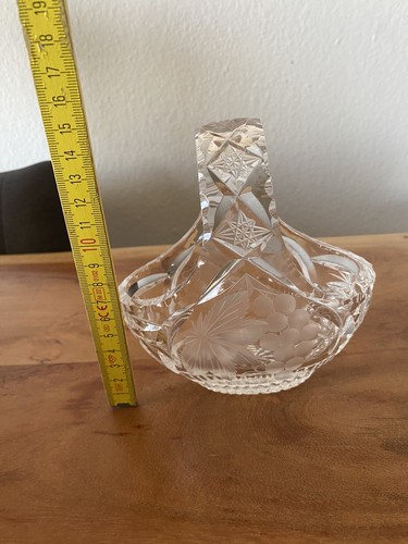 Alte glas schale körbchen - glas, mit