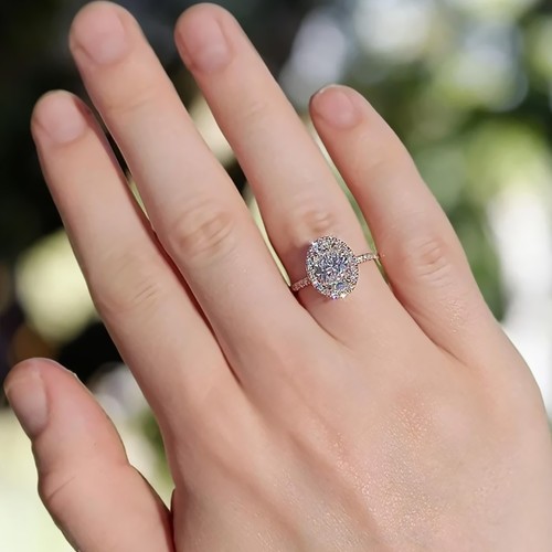 Ovalschliff diamant - kt,