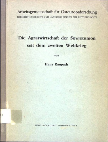 Die agrarwirtschaft der - die,