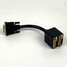 DVI Y Single Link Splitter Verteiler Adapter 24+1 Stecker 2x Buchse 24+1, unused