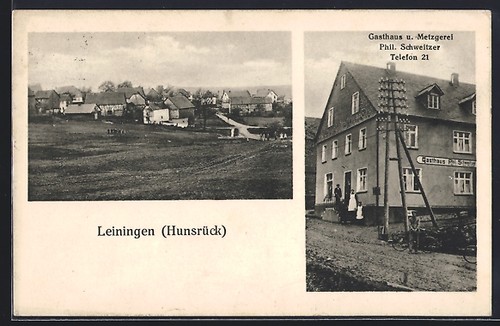 Leiningen hunsrück - ak, /hunsrück