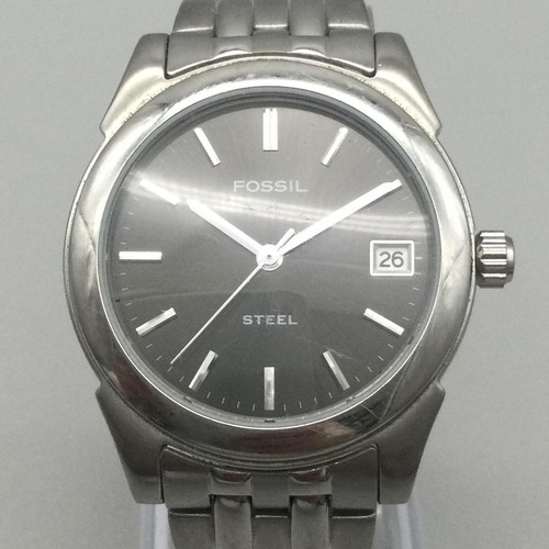 Fossil mens watch 35mm gray - mens,
