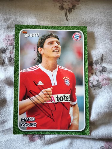Autogrammkarte mario gomez - mario, fc
