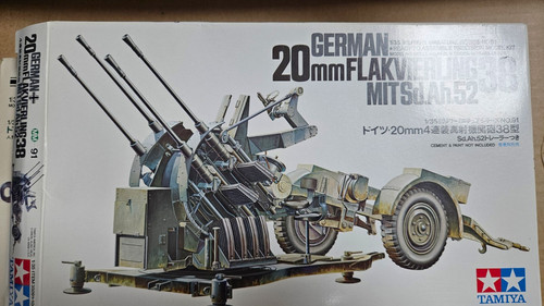Tamiya 20mm flakvierling - tamiya, 38