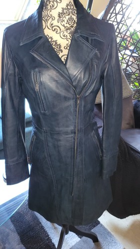 Damen leder kleid - kleid, größe