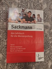 Sackmann 3. Das Lehrbuch für die Meisterprüfung: Teil II... | Buch | Zustand gut