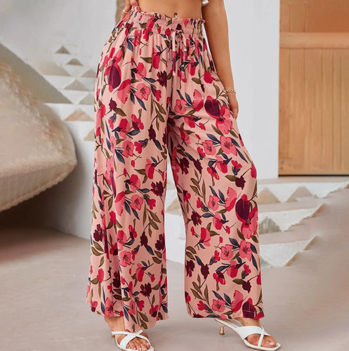 Damen hosenrock blumen weites - blumen,