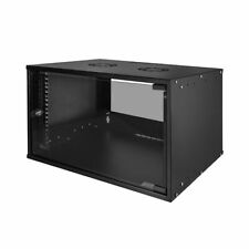19" Zoll Wandgehäuse Netzwerkschrank Rack montiert 6HE Tiefe 400mm schwarz