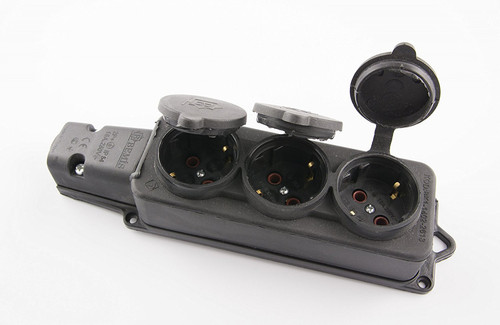 Schuko vollgummi stecker - schuko,