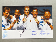 Olympiasieger 1992 BRD Fechten Degen (4x signiert) signed Foto 10x15 Autogramm