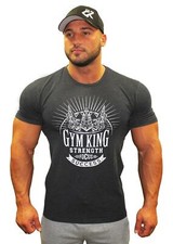 Gym king fitted stretch tee - fitted,