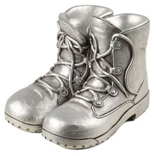 Spardose Stiefel silber