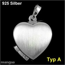 Medaillon Amulett zum öffnen Echtschmuck 925 Silber im Etui auf Wunsch mit Kette