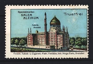 Reklamemarke dresden salem - reklamemarke, dresden,