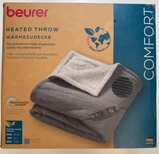 Beurer HD 80 Cord Heizdecke – neu, grau, 6 Stufen, OVP beschädigt, kuschelig