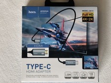 Hoco UA13 Typ-C zu HDMI Adapterkabel 1,80m 4K 2K Full HD in OVP Wie Neu