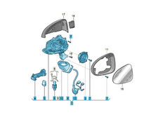 Original Außenspiegelgehäuse