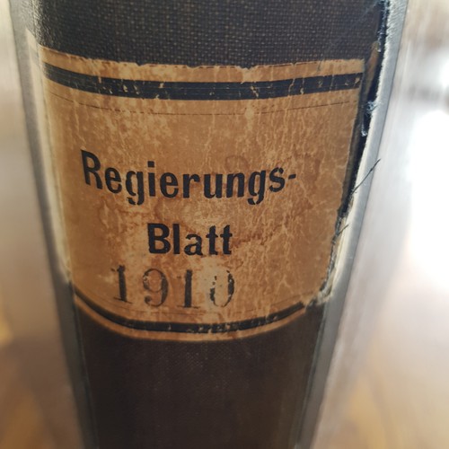 Orginal regierungsblatt - orginal,