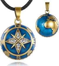 Vintage Erde Klangkugel Kette