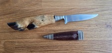 Trachtenmesser / Hirschfänger mit Rehlauf / Messer