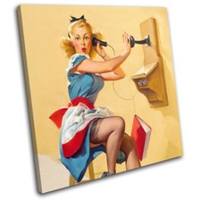 Vintage Girl Poster Sexy Retro