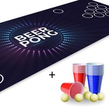 Beer Pong Set I 180 x 60 cm I