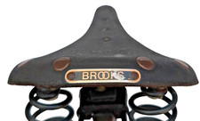 Brooks Kult Fahrradsattel All Terrain Conquest mit Sattelstütze Ø 28,6 mm