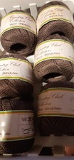 6 x 50gr, Mercator, Country Club, Bändchengarn, braun, Cotton/Viscose   -w27-