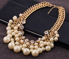 Perlen Statement Collier Kette