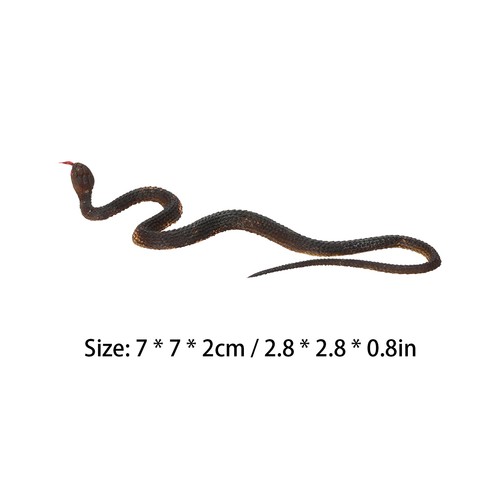 Schwarze gummischlange als - schwarze,