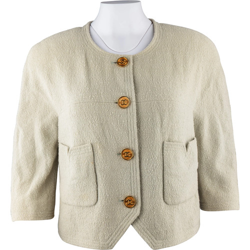 Chanel tweed gold tone - tweed,