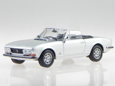 Peugeot 504 Cabrio 1977 silbermet Modellauto 940112130 Maxichamps 1:43
