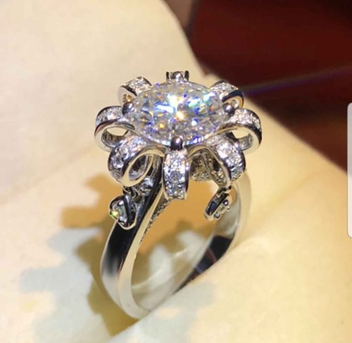 Runder blumenring modeschmuck - runder,