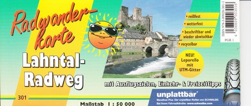 Radwanderkarte lahntal radweg - radwanderkarte, lahntal-radweg-