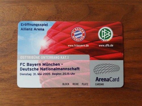 Allianz arena sammelkarte - arena,