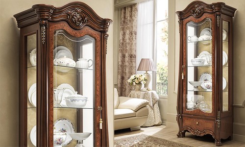 Klassische vitrine wohnzimmer - vitrine,