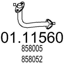 MTS Abgasrohr Auspuffrohr für OPEL Astra F CC (T92) Astra F Caravan (T92) Vorne